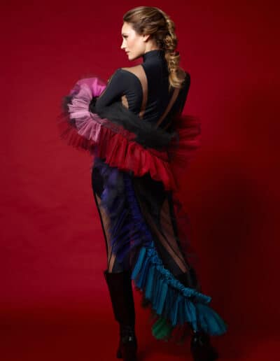 Chignon vue 3/4 arrière collection Jade de Laurent Voisinet